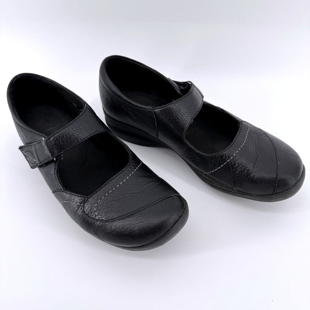 Clarks Unstructured Un.Loop Mary Jane Shoes Womens 9M Black Leather 35743‎